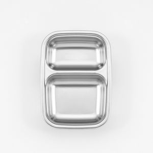 Partition Stainless Microwave-safe Lunch Box - Rectangle No. 1 (220ml)
