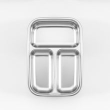 Load image into Gallery viewer, Partition Stainless Microwave-safe Lunch Box - Rectangle No. 3-1 (560ml)