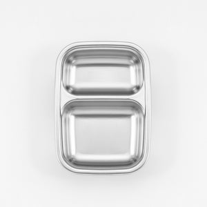 Partition Stainless Microwave-safe Lunch Box - Rectangle No. 3 (700ml)