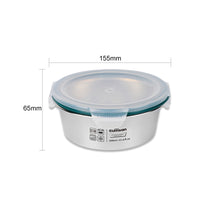 Load image into Gallery viewer, Simple Stainless Microwave-safe Lunch Box - Round 640ml