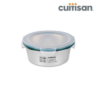 Simple Stainless Microwave-safe Lunch Box - Round 640ml