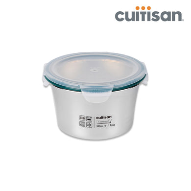 Simple Stainless Microwave-safe Lunch Box - Round 920ml