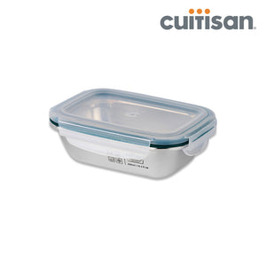 Simple Stainless Microwave-safe Lunch Box - Rectangle 300ml