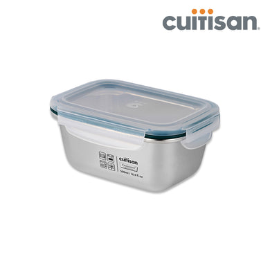 Simple Stainless Microwave-safe Lunch Box - Rectangle 500ml