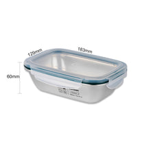 Load image into Gallery viewer, Simple Stainless Microwave-safe Lunch Box - Rectangle 580ml