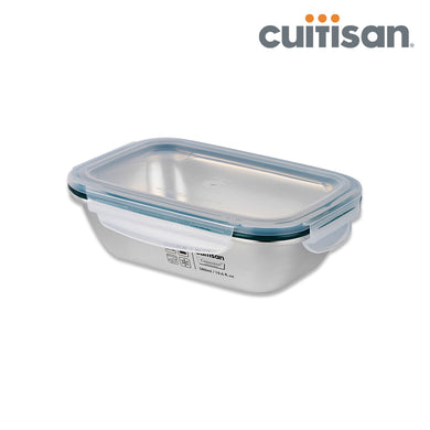 Simple Stainless Microwave-safe Lunch Box - Rectangle 580ml