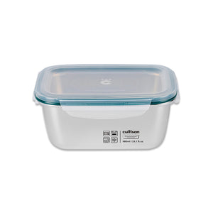 Simple Stainless Microwave-safe Lunch Box - Rectangle 980ml