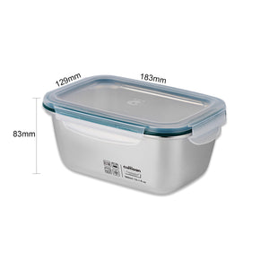 Simple Stainless Microwave-safe Lunch Box - Rectangle 980ml