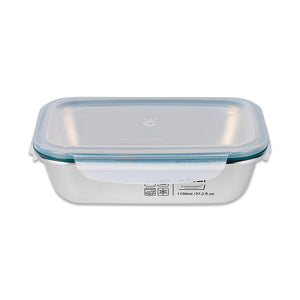 Simple Stainless Microwave-safe Lunch Box - Rectangle 1100ml
