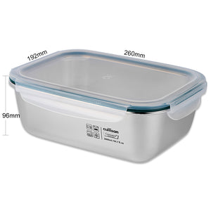 Simple Stainless Microwave-safe Lunch Box - Rectangle 2800ml