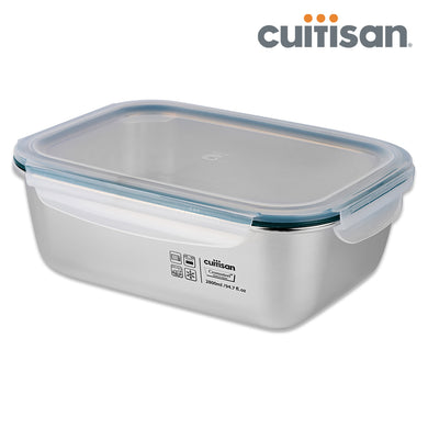 Simple Stainless Microwave-safe Lunch Box - Rectangle 2800ml
