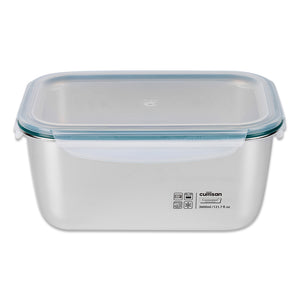 Simple Stainless Microwave-safe Lunch Box - Rectangle 3600ml