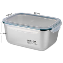 Load image into Gallery viewer, Simple Stainless Microwave-safe Lunch Box - Rectangle 3600ml