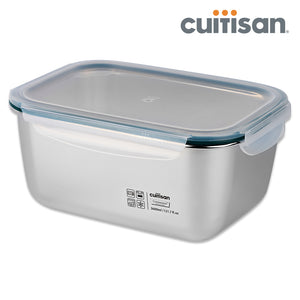 Simple Stainless Microwave-safe Lunch Box - Rectangle 3600ml