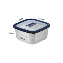 Load image into Gallery viewer, Square Stainless Microwave-safe Lunch Box 400ml