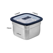 Load image into Gallery viewer, Square Stainless Microwave-safe Lunch Box 530ml