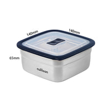 Load image into Gallery viewer, Square Stainless Microwave-safe Lunch Box 750ml
