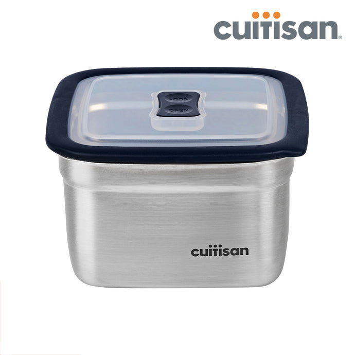 Square Stainless Microwave-safe Lunch Box 1000ml