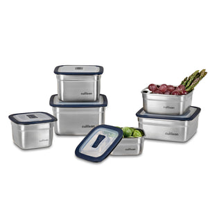 Square Stainless Microwave-safe Lunch Box 1600ml