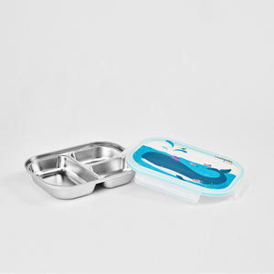 Baby 3-Compartment Food Tray - 750ml BLUE