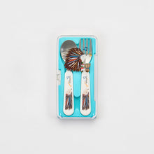 Load image into Gallery viewer, Baby Spoon &amp; Fork Set with Case - BLUE