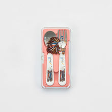 Load image into Gallery viewer, Baby Spoon &amp; Fork Set with Case - PINK