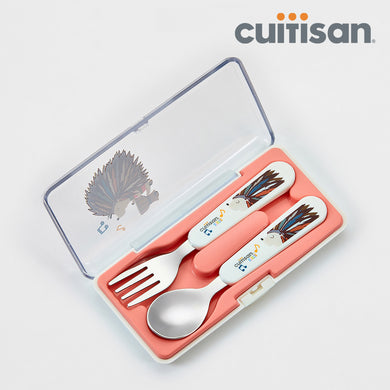 Baby Spoon & Fork Set with Case - PINK