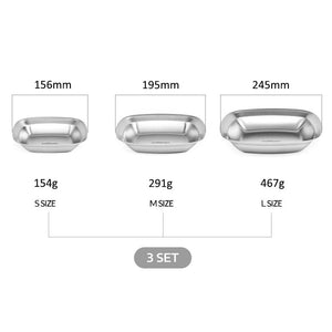 Cuitisan Square Plates (S/M/L - 3p Set)
