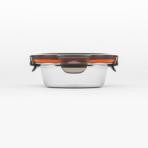 Partition Stainless Microwave-safe Lunch Box - Round No. 1 (150ml)