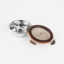 Load image into Gallery viewer, Partition Stainless Microwave-safe Lunch Box - Round No. 1 (150ml)