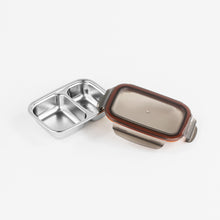 Load image into Gallery viewer, Partition Stainless Microwave-safe Lunch Box - Rectangle No. 2 (370ml)