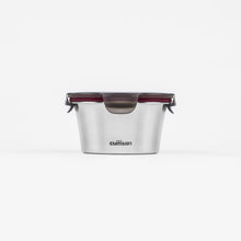 Load image into Gallery viewer, Flora Stainless Microwave-safe Lunch Box - Round 410ml