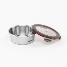 Load image into Gallery viewer, Flora Stainless Microwave-safe Lunch Box - Round 640ml