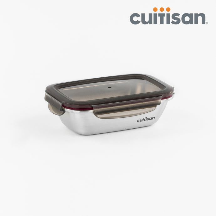 Flora Stainless Microwave-safe Lunch Box - Rectangle 580ml
