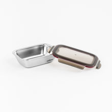 Load image into Gallery viewer, Flora Stainless Microwave-safe Lunch Box - Rectangle 580ml