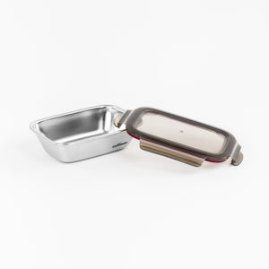 Flora Stainless Microwave-safe Lunch Box - Rectangle 580ml