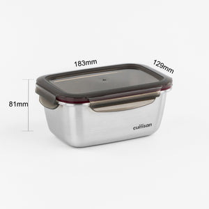 Flora Stainless Microwave-safe Lunch Box - Rectangle 980ml