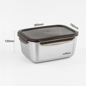 Flora Stainless Microwave-safe Lunch Box - Rectangle 3600ml