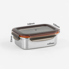 Load image into Gallery viewer, Signature Stainless Microwave-safe Lunch Box - Rectangle 350ml