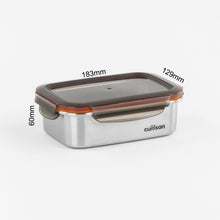 Load image into Gallery viewer, Signature Stainless Microwave-safe Lunch Box - Rectangle 680ml