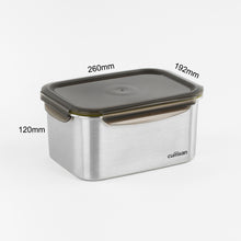 Load image into Gallery viewer, Signature Stainless Microwave-safe Lunch Box - Rectangle 4000ml.