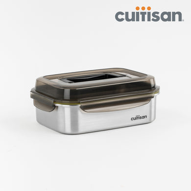 Signature Stainless Microwave-safe Lunch Box - Rectangle with Handle 2400ml