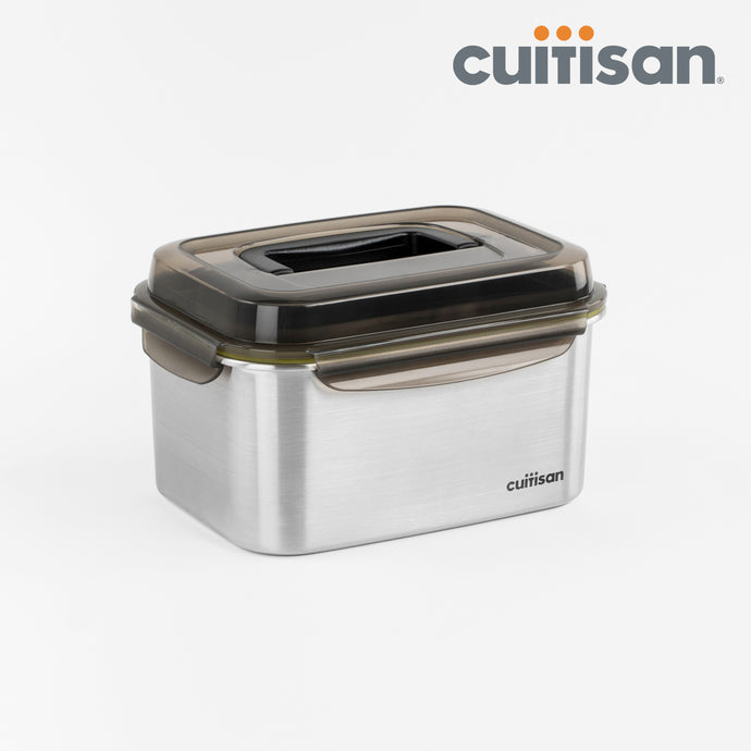 Signature Stainless Microwave-safe Lunch Box - Rectangle with Handle 4000ml