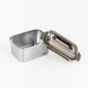 Signature Stainless Microwave-safe Lunch Box - Rectangle with Handle 4000ml